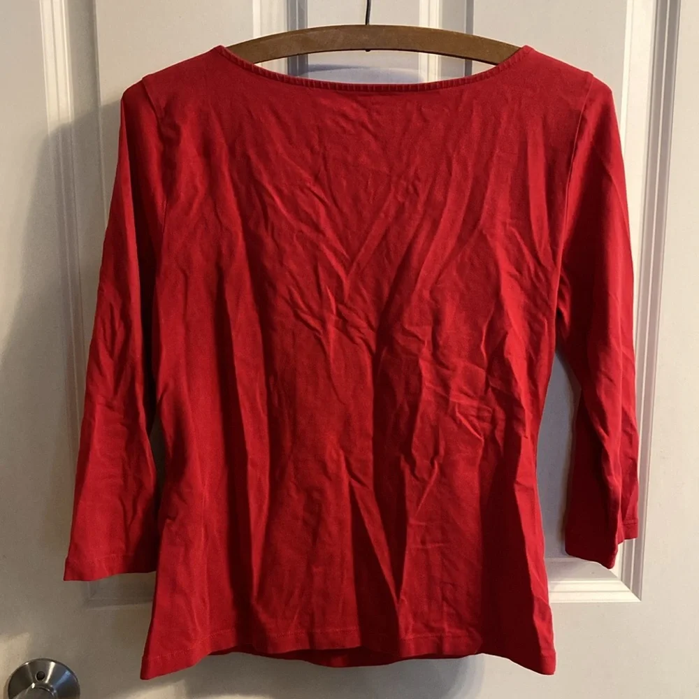 Size Small Talbots Red Top - Picture 4 of 4